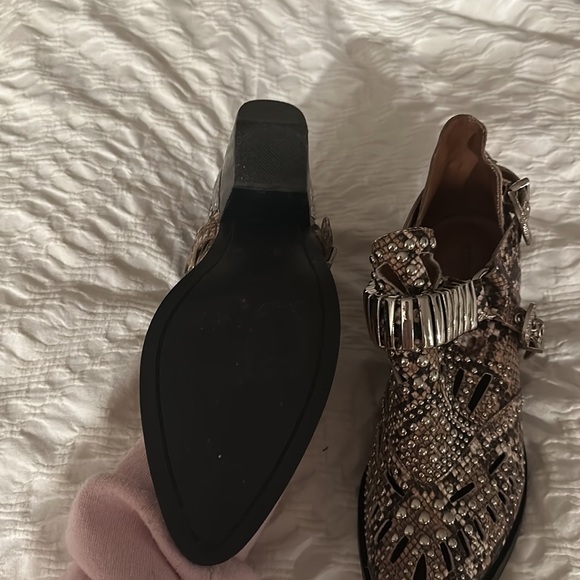 Jeffery Campbell snake skin studded booties - Picture 3 of 3